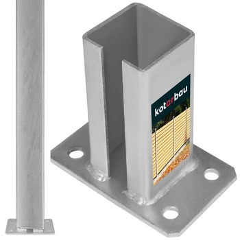 Podstavec pro plotovou bránu šroubovaný 70x70 mm