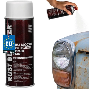 Ochranný lak ve spreji antikorozní na kov bílý ral 9010 400 ml