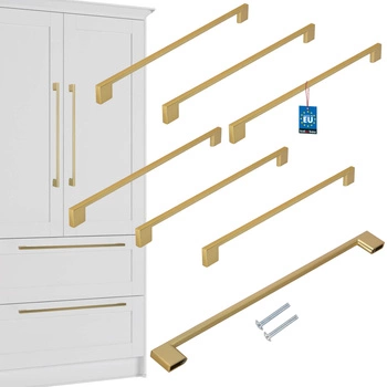 Nábytková úchytka klasická moderní zlatá matná 320 mm sada 6 ks.