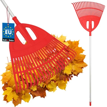 Vějířové hrábě na listí 51,5 cm + hliníková násada 1,3 m