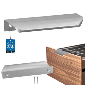 Uchyt nábytkový hliníkový stříbrný 96/116 mm