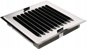 Komínová větrací mřížka z nerezové oceli 14x14cm