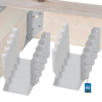 Hák na dřevěnou trám tesařský krokvový 140x180 mm sada 10 ks.