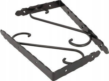 Držák police 30x15 podpěrný úhelník retro kovaný sada 2 ks.