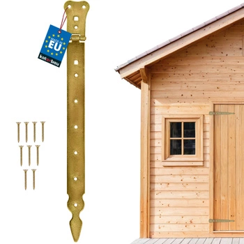 Pánt okenice altánový dveřní stavební 400 mm úzký - Barva zlatá