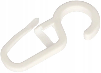 Bezpečnostní kolík plastový háček pro záclonové kolejnice sada 100 ks.