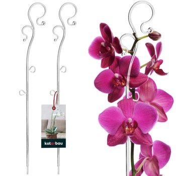 Plastová podpora rostlin transparentní 39 cm sada 2 ks.