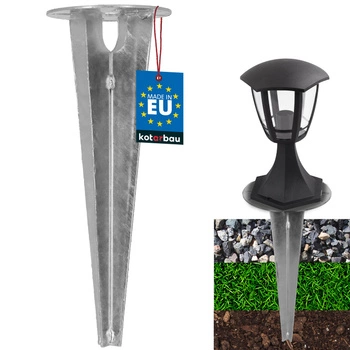 Podstavec pro zahradní svítidla zapuštěný do země kotevní zemní 115 mm