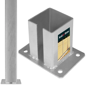 Podstavec pro plotovou bránu šroubovaný 100x100 mm
