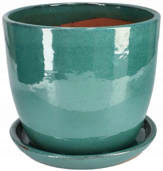 Zahradní keramický květináč průměr 31 cm s podmiskou