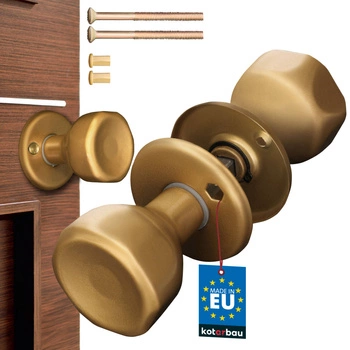 Otočný knoflík pro dveře brány zlato