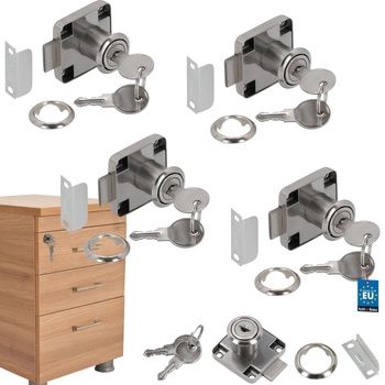 Čtvercový nábytkový zámek pro barovou jednotku 40x40 - 4 ks.