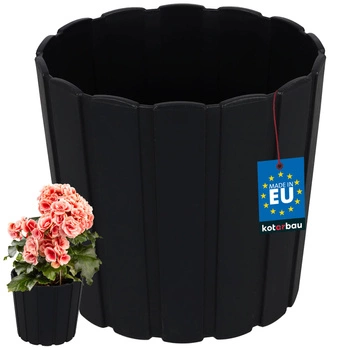 Květináč plastový antracit 5x15 cm