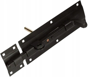 Oboustranná posuvná závora pro křídlové dveře černá