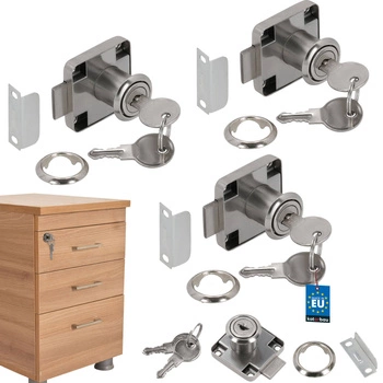 Čtvercový nábytkový zámek pro barovou jednotku 40x40 - 3 ks.