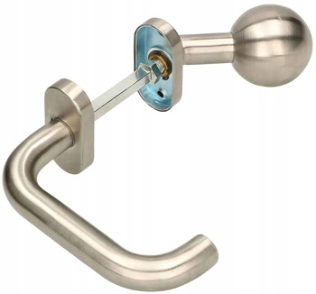 Pravá knoflíková dveřní značka s pevnou úzkou brankou