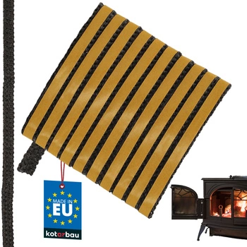 Samolepicí páska na těsnění krbu a kamen 10x3 mm 2,5 m