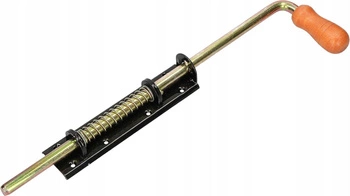 Zámek pružinový závora 380/13 mm brána, garáž, dveře - Barva černá