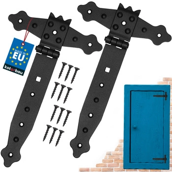 Závěs altánku křížový černý 200 mm sada 2 ks.