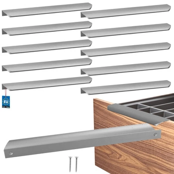 Uchyt nábytkový hliníkový stříbrný 256/276 mm sada 10 ks.