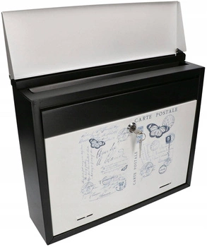 Schránka na poštovní noviny zdobená grafikou