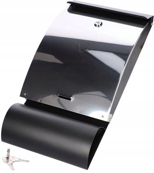 Poštovní schránka ocelová c4 trubka na dopisy noviny - Barva černá