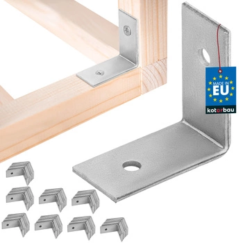 Tesařský úhelník nerezový pozinkovaný 30x30x15 mm sada 100 ks.