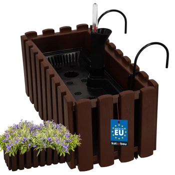 Květináč balkónový hnědý 400 MM