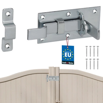 Závora ohnutá univerzální na dveře branku ocelová 100 mm