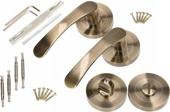 Sada dveřních klik 110 mm patina wc rozeta