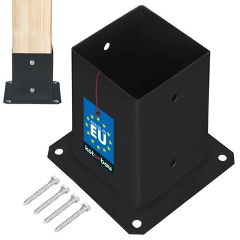 Základ sloupu šroubovaný natřený práškovou 90x90 mm