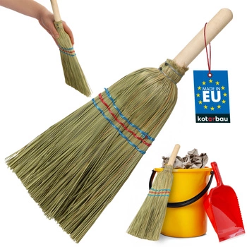 Slaměné koště mini 17x32,5 cm