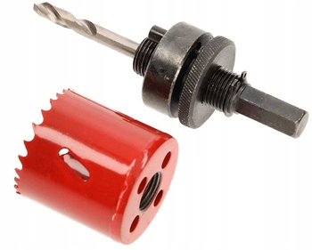 Bimetalová pila na otvory 57mm korunkový frézovací adaptér