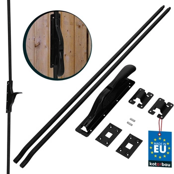 Garážová vrata basquil pro křídlové dveře černá 250 cm