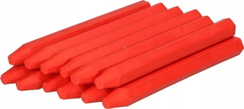 Červená technická křída na značení dřeva - 12 ks