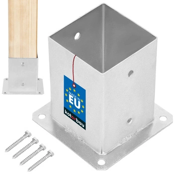 Pilotní základna brushed support anchor 100x100 kotarbau stříbro