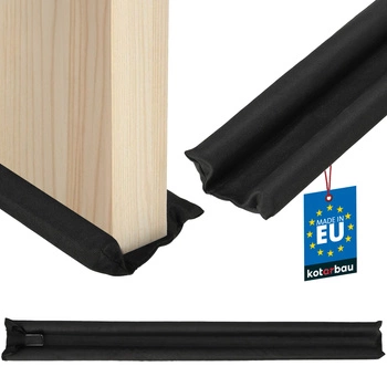 Těsnění z pěny pod dveře odhlučňující 30 mm 95 cm černé