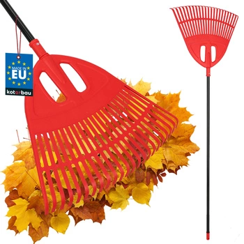 Vějířové hrábě na listí 51,5 cm + hliníková násada 1,5 m