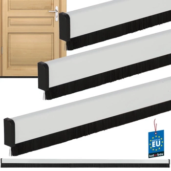 Těsnicí lišta pod dveře bílá 27 mm 1 m sada 3 ks.