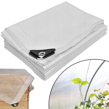 Ochranná plachta silná silná průhledná skleníková 120 g/m2 4x6 m