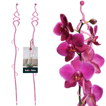 Plastová podpora rostlin růžová 55 cm sada 2 ks.