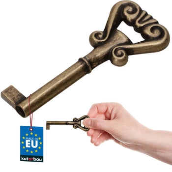 Klíč k barovému nábytku univerzální dekorativní retro patina 7 cm