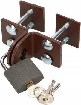 Garážová vrata zámek visací zámek dveře 40mm ocelový bronzový šroub