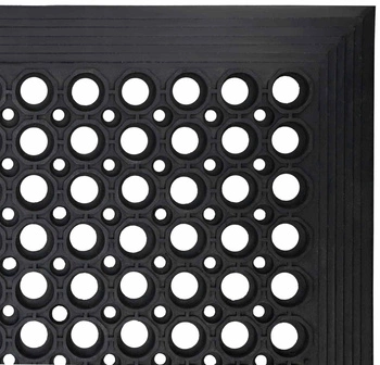 Rohožka vstupní pro boty gumová 120 cm - Barva černá