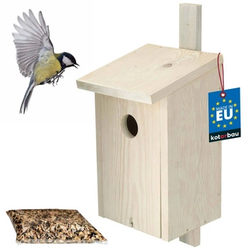 Ptačí budka dřevěná duté potraviny