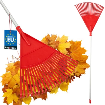 Vějířové hrábě na listí 49 cm + hliníková násada 1,3 m