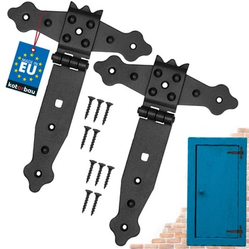 Závěs altánku křížový černý 150 mm sada 2 ks.