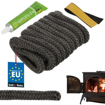 Příze na těsnění krbu a kamen + lepidlo 14 mm 2,5 m