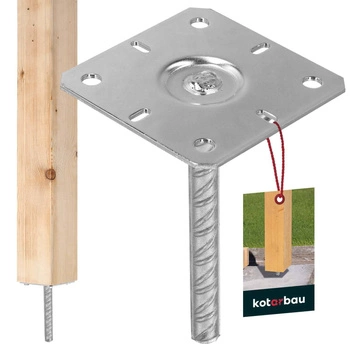 Základna sloupu pro zabudování 130x130x200 mm