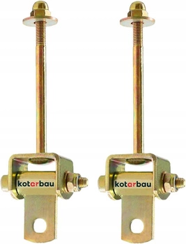 Ocelový hákový nástavec 118mm 2ks.